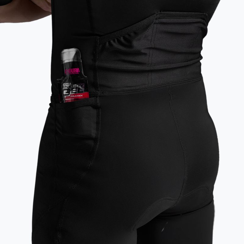 Pánska tritlonová kombinéza 2XU Core Sleeved black/white 8