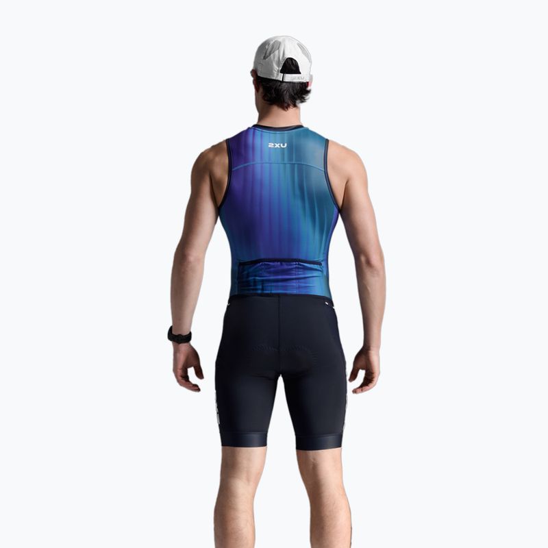 Pánska tritlonová kombinéza 2XU Core azure blue/midnight 2