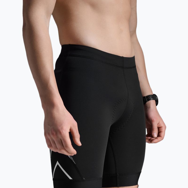 Pánske triatlonové šortky 2XU Core Tri 8" black/white 5