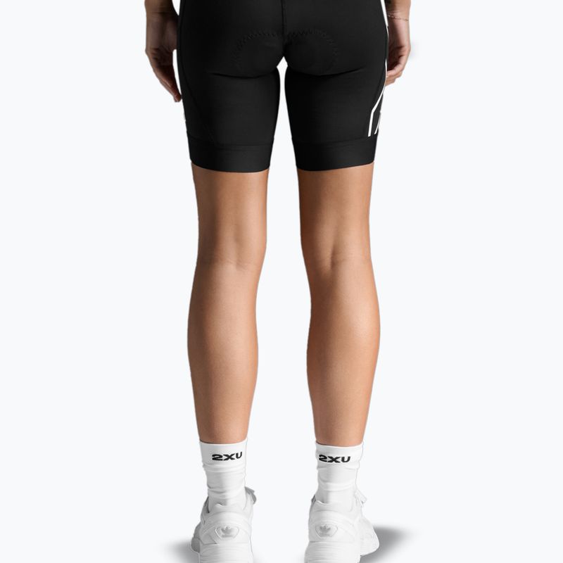 Dámske triatlonové šortky 2XU Core Tri 6" black/white 3