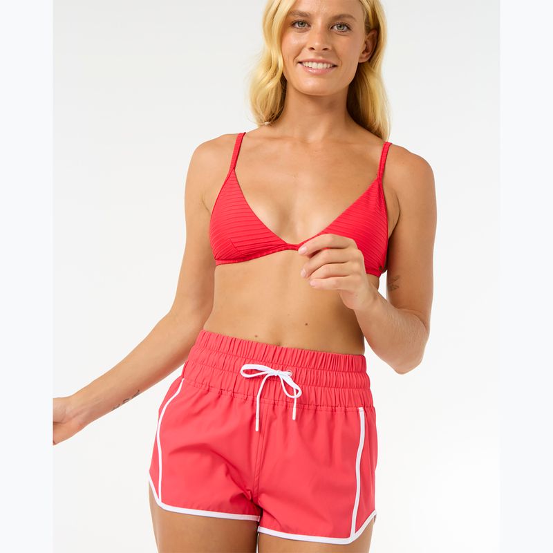 Dámske plavecké šortky Rip Curl High Waist Retro Volley 3" hibiscus red 4