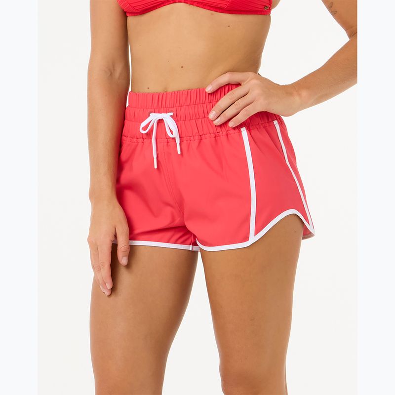 Dámske plavecké šortky Rip Curl High Waist Retro Volley 3" hibiscus red 6