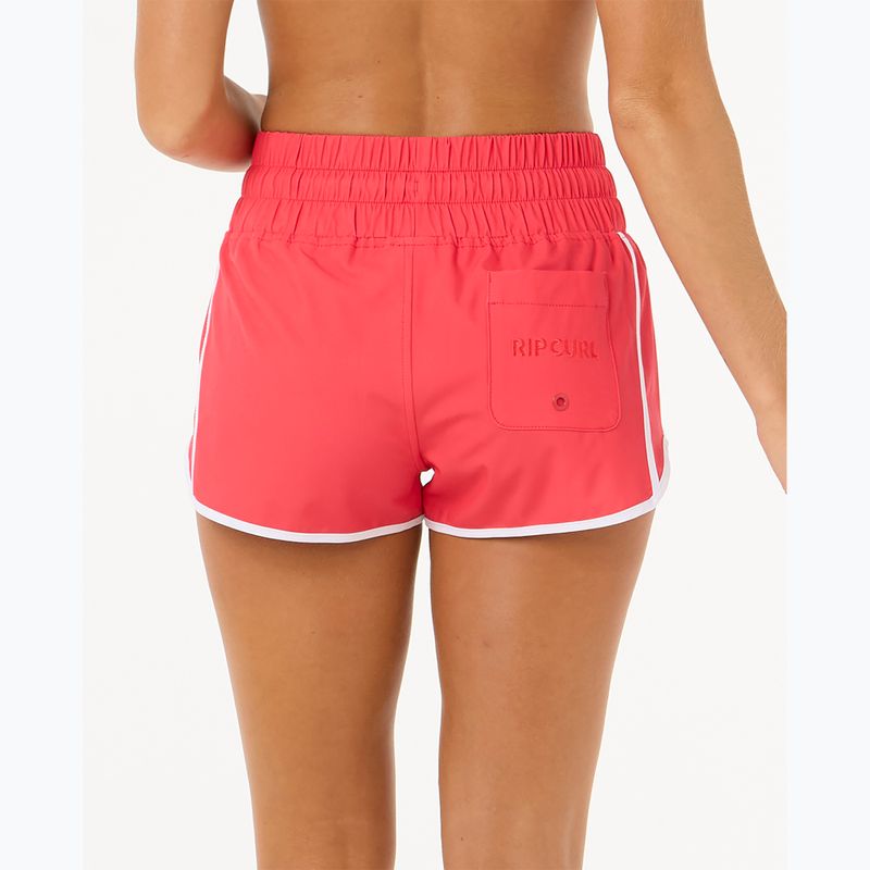 Dámske plavecké šortky Rip Curl High Waist Retro Volley 3" hibiscus red 3
