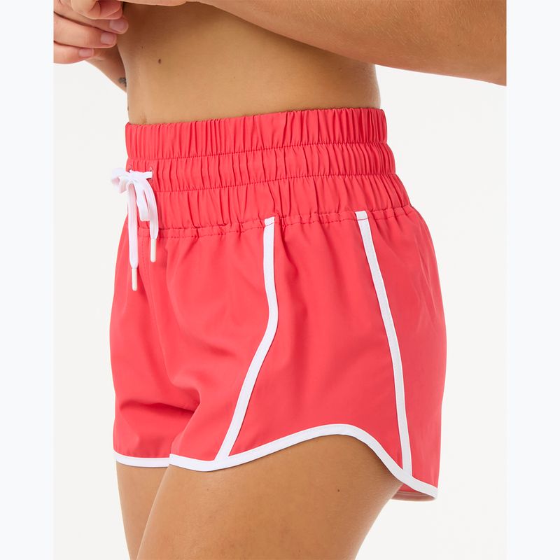 Dámske plavecké šortky Rip Curl High Waist Retro Volley 3" hibiscus red 4