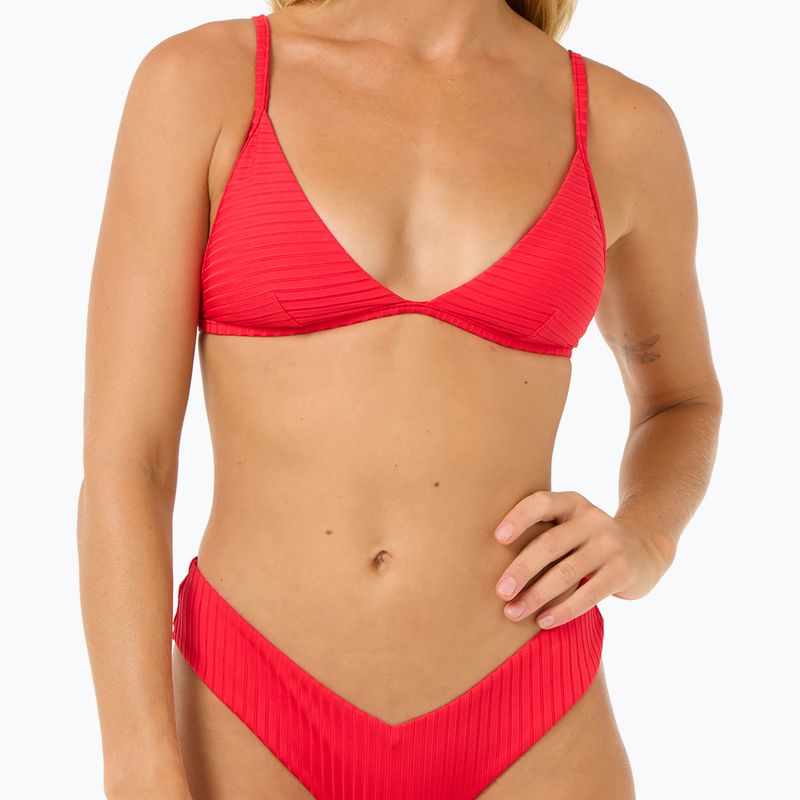 Horný diel plaviek Rip Curl Premium Surf Fixed Tri hibiscus red 5