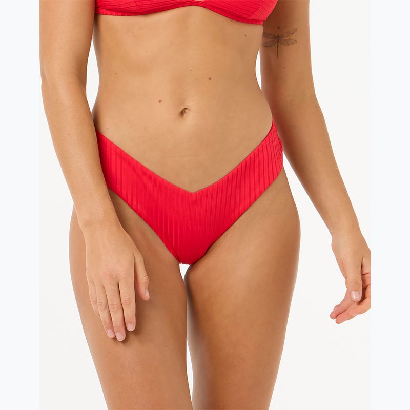 Dół od stroja kąpielowego Rip Curl Premium Surf Skimpy Hipster hibiscus red 4