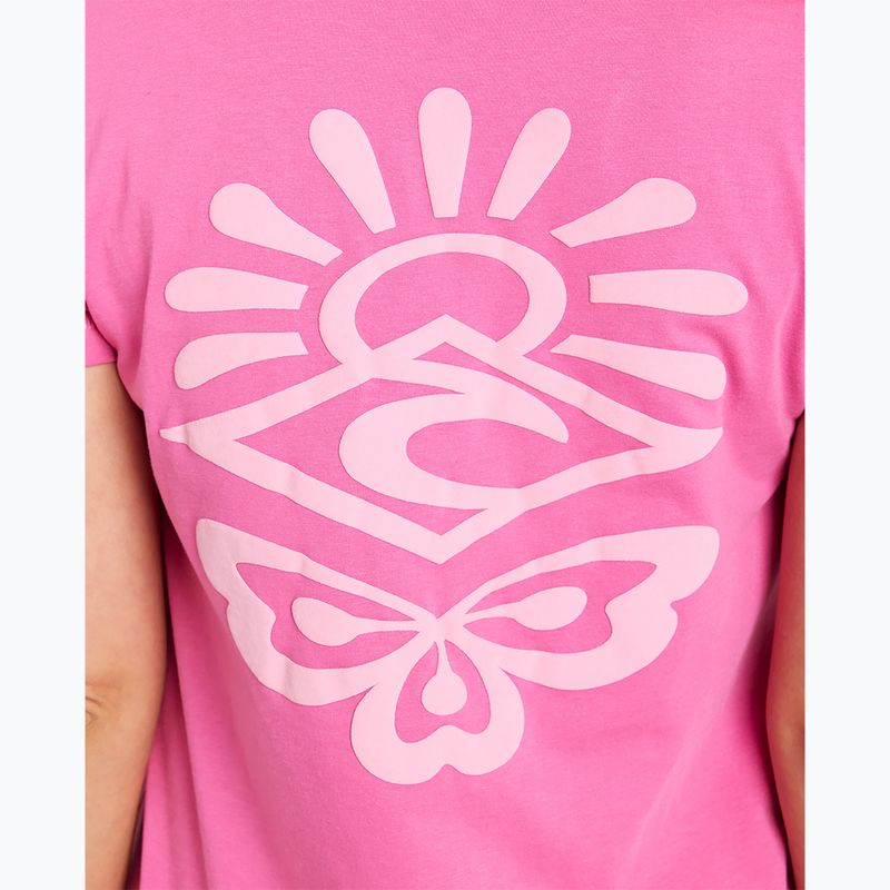 Dámske tričko Rip Curl Re-Entry Crew hot pink 5