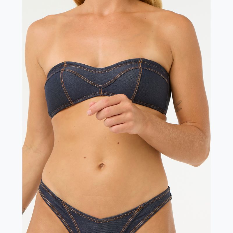 Horný diel plaviek Rip Curl Dalias Denim Bandeau denim blue 4