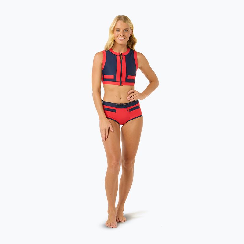 Horný diel plaviek Rip Curl Coco Short Sleeve Vest red/dark blue 3