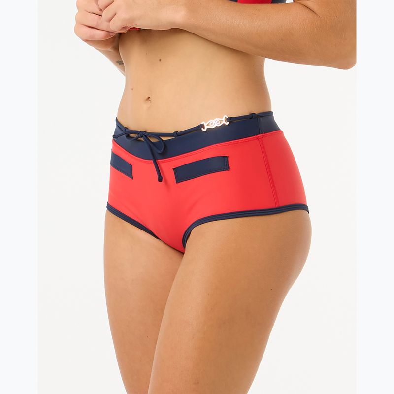 Dół od stroja kąpielowego Rip Curl Noughties Low Rise Victoria Vergara red/dark blue 4