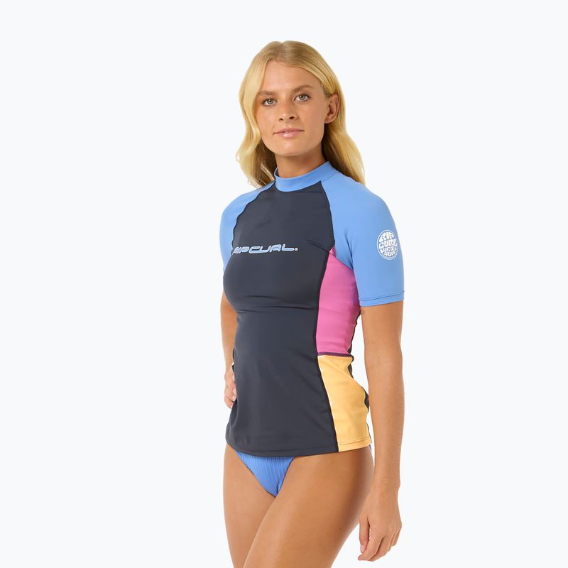 Dámske plavecké tričko Rip Curl Block Party UPF 50 multicolor 4