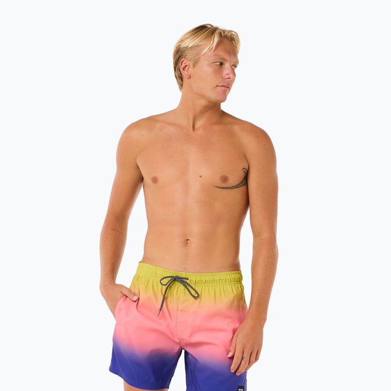 Pánske plavecké šortky Rip Curl Laze Fade Volley wild berry 4