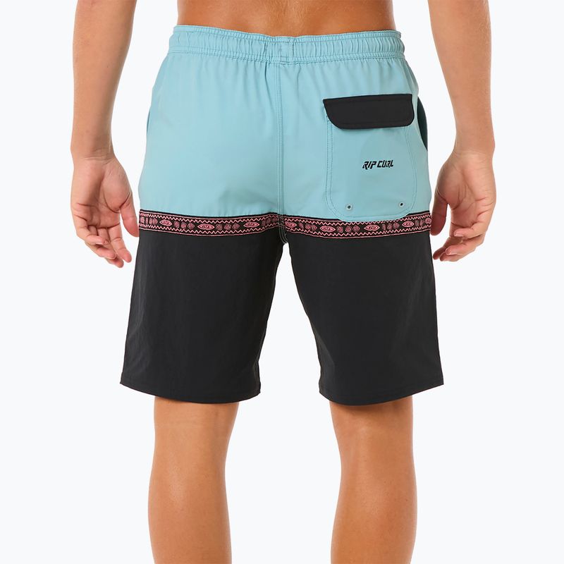 Pánske plavecké šortky Rip Curl Raw Energy Split Volley black 3