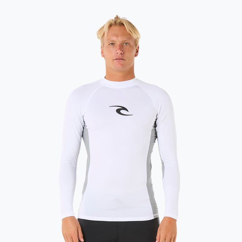 Pánske plavecké tričko longsleeve Rip Curl Waves UPF Performance white