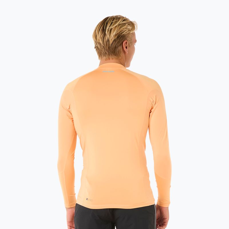 Pánske plavecké tričko longsleeve Rip Curl Waves UPF Performance mandarin zest 3