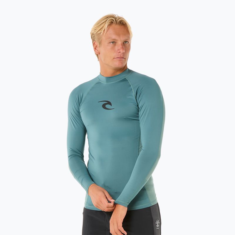 Pánske plavecké tričko longsleeve Rip Curl Waves UPF Performance bluestone