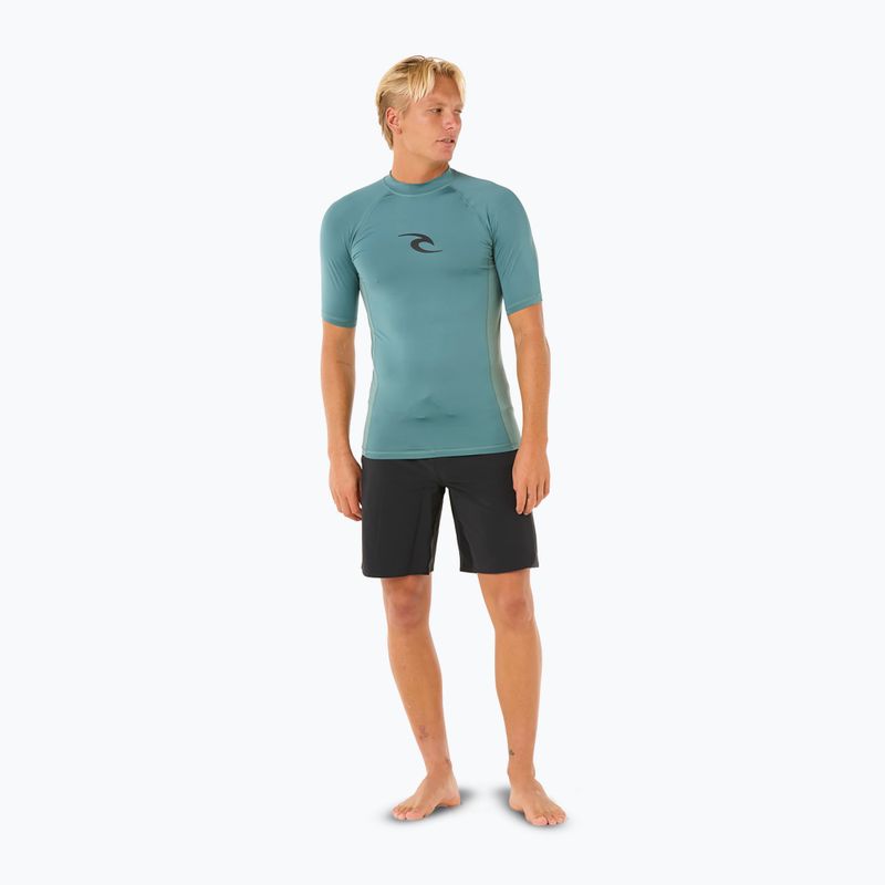 Pánske plavecké tričko Rip Curl Waves UPF Performance bluestone 2