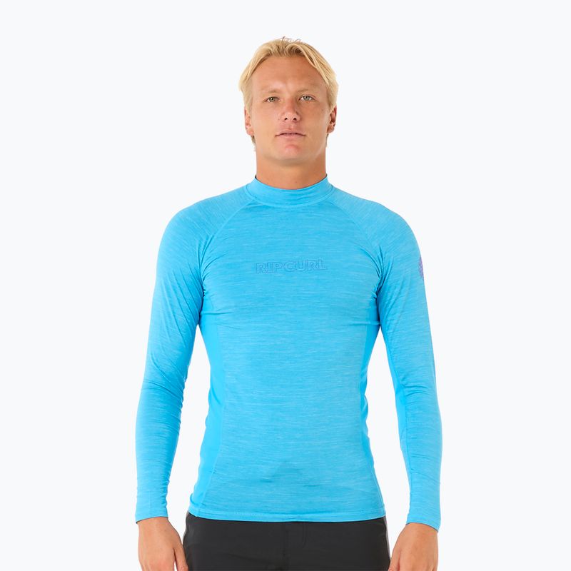 Pánske plavecké tričko longsleeve Rip Curl Dawn Patrol UPF Performance blue paint