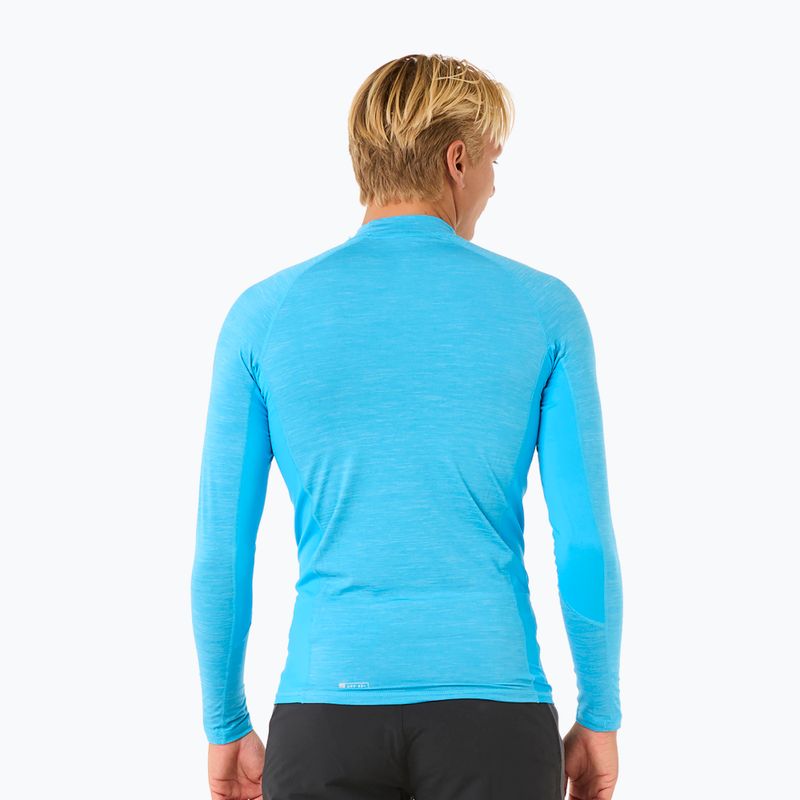 Pánske plavecké tričko longsleeve Rip Curl Dawn Patrol UPF Performance blue paint 3