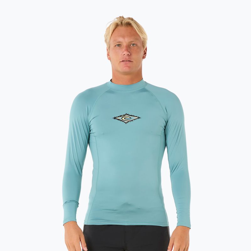 Pánske plavecké tričko longsleeve Rip Curl Raw Energy UPF Performance blue lagoon