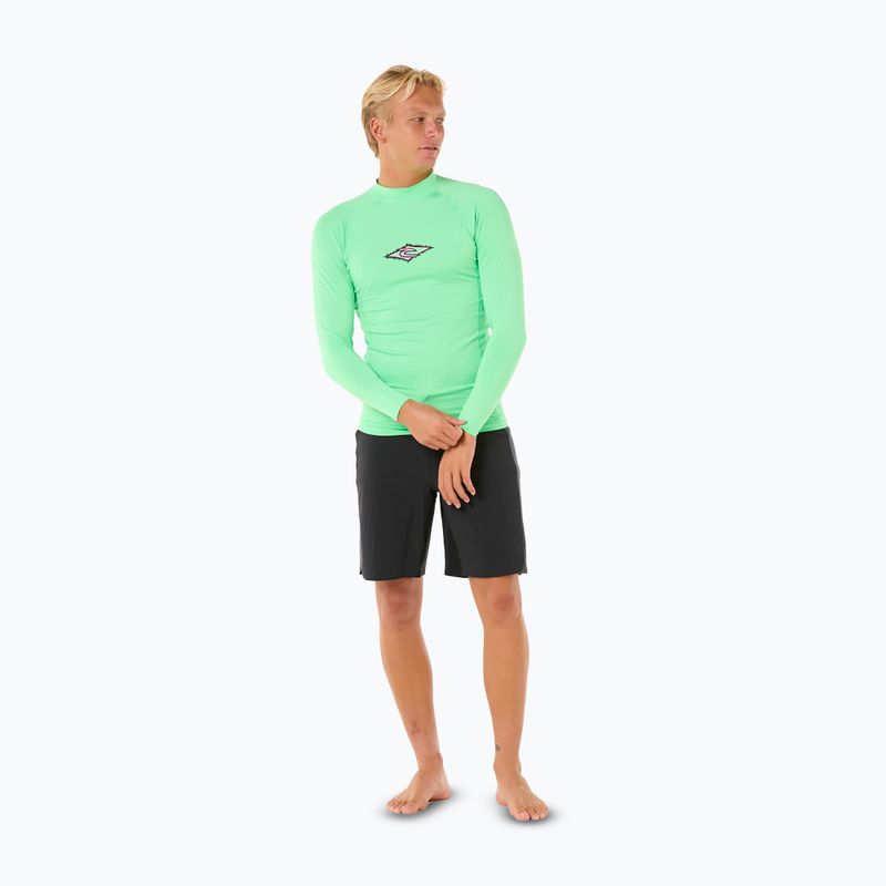 Pánske plavecké tričko longsleeve Rip Curl Raw Energy UPF Performance neon green 2
