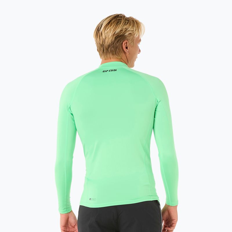Pánske plavecké tričko longsleeve Rip Curl Raw Energy UPF Performance neon green 3