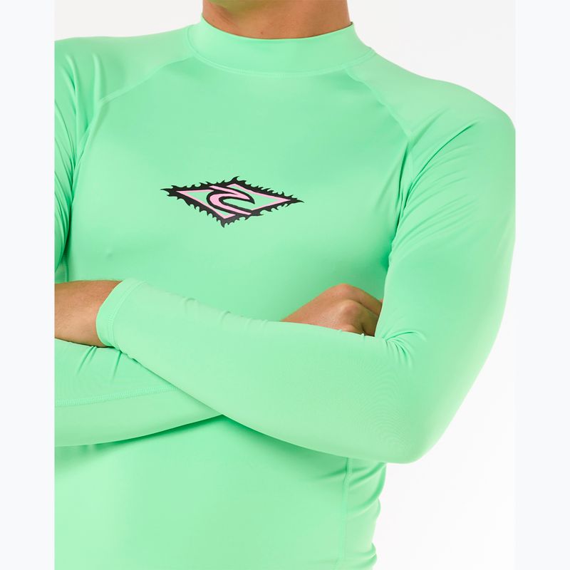 Pánske plavecké tričko longsleeve Rip Curl Raw Energy UPF Performance neon green 5