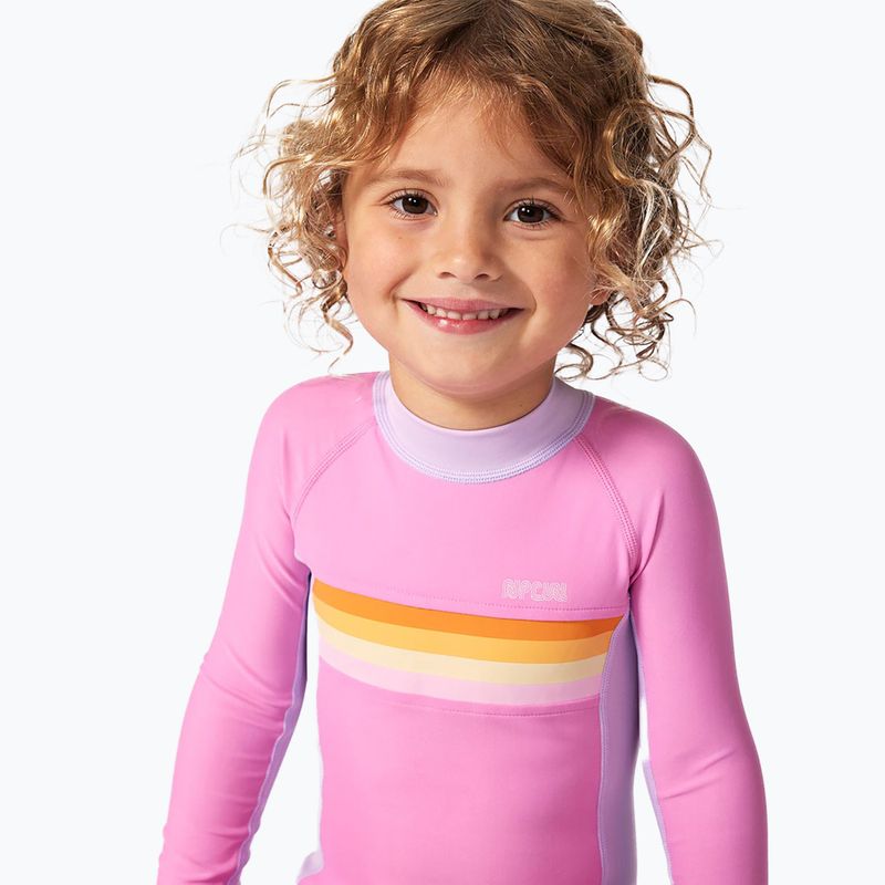 Detské jednodielne plavky Rip Curl Rainbow Tide Springsuit bright pink 4
