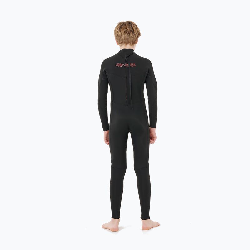 Detský plavecký neoprén Rip Curl Dawn Patrol 3/2 mm Back Zip black 2