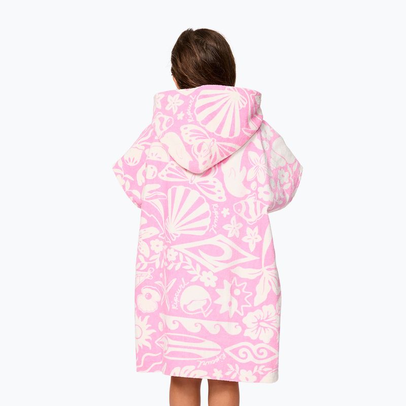 Dámske pončo Rip Curl Mixed Snap Cotton Hooded pink 2