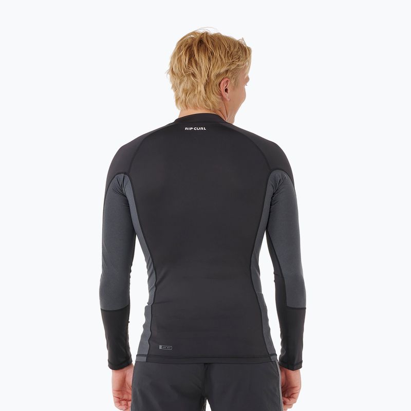 Pánske plavecké tričko s dlhým rukávom Rip Curl Waves Upf Perf black 3