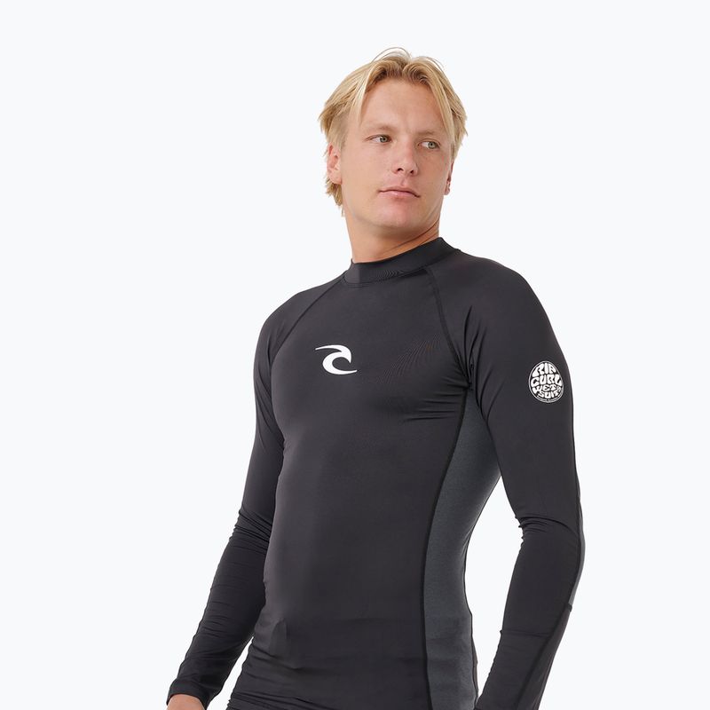 Pánske plavecké tričko s dlhým rukávom Rip Curl Waves Upf Perf black 5