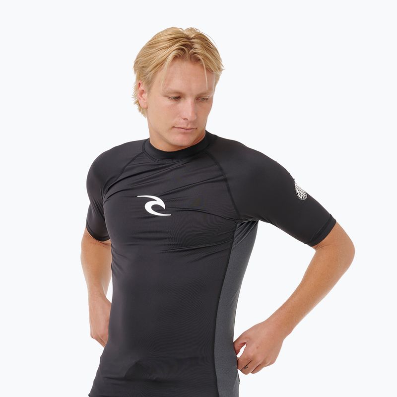 Pánske plavecké tričko Rip Curl Waves Upf Perf black 5