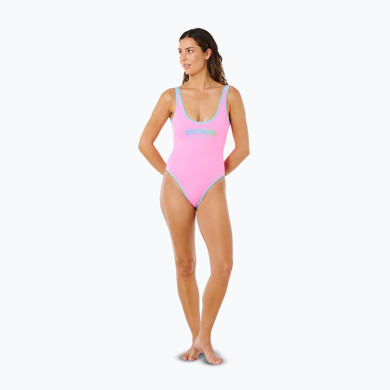 Jednodielne plavky Rip Curl Surf Puff light pink 2
