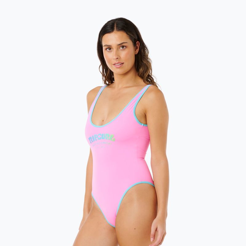Jednodielne plavky Rip Curl Surf Puff light pink 5