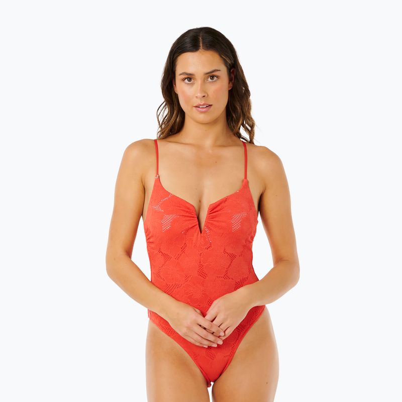 Dámske jednodielne plavky Rip Curl Oasis V Wire Multi Fit red
