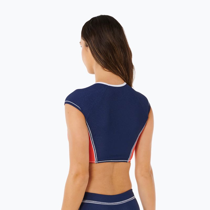 Dámske plavecké tričko Rip Curl Surf Tide Crop Rashvest dark navy 3