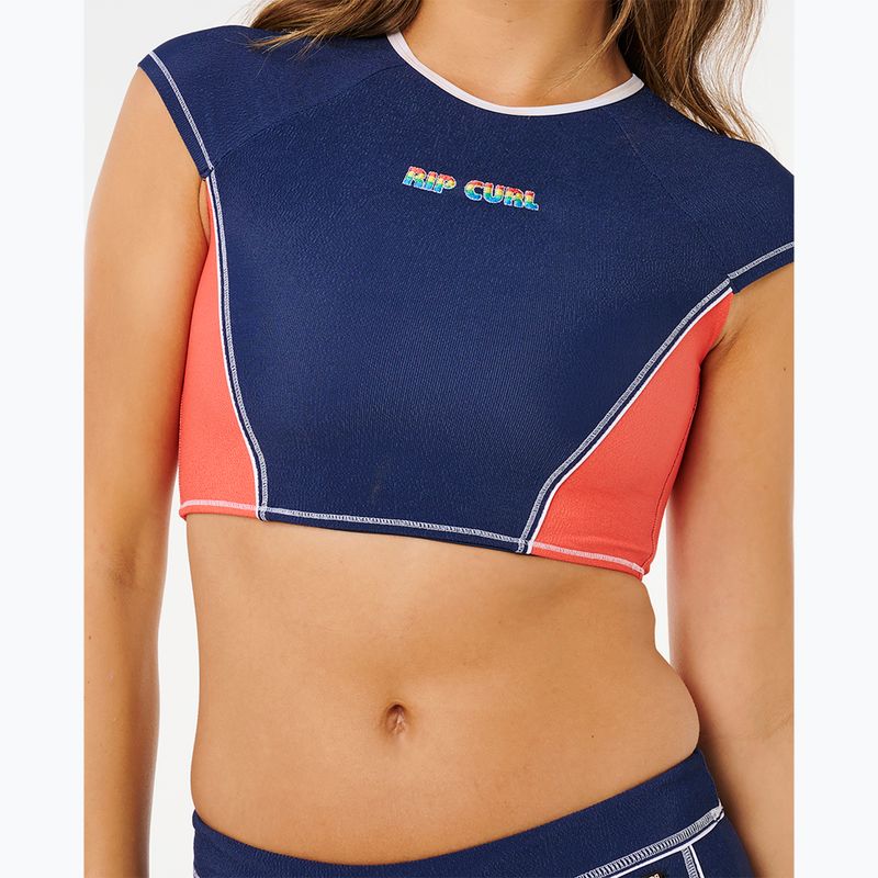 Dámske plavecké tričko Rip Curl Surf Tide Crop Rashvest dark navy 6