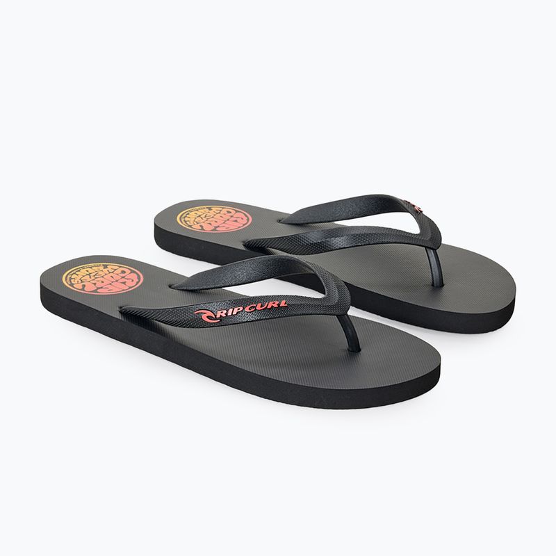 Pánske žabky Rip Curl Icons of Surf Bloom Open Toe black/orange 2