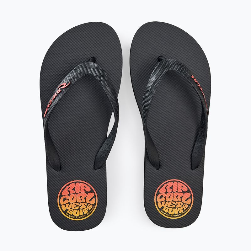Pánske žabky Rip Curl Icons of Surf Bloom Open Toe black/orange 5