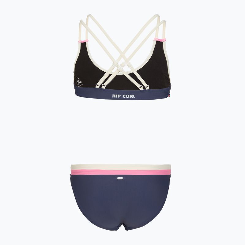 Detské dvojdielne plavky Rip Curl Surf Revival Bikini navy 2
