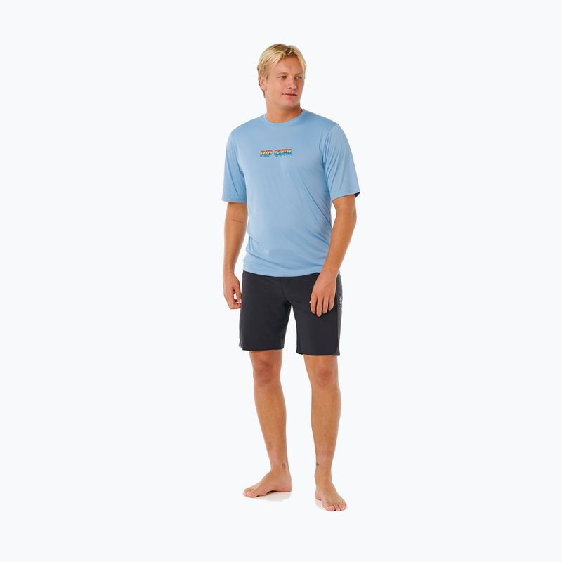Pánske plavecké tričko Rip Curl Icons Of Surflite Upf faded denim 2