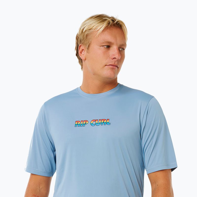 Pánske plavecké tričko Rip Curl Icons Of Surflite Upf faded denim 5