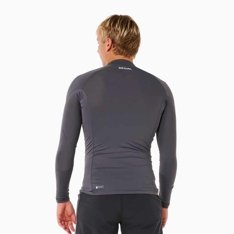 Pánske plavecké tričko s dlhým rukávom Rip Curl Waves Upf Perf charcoal grey 3
