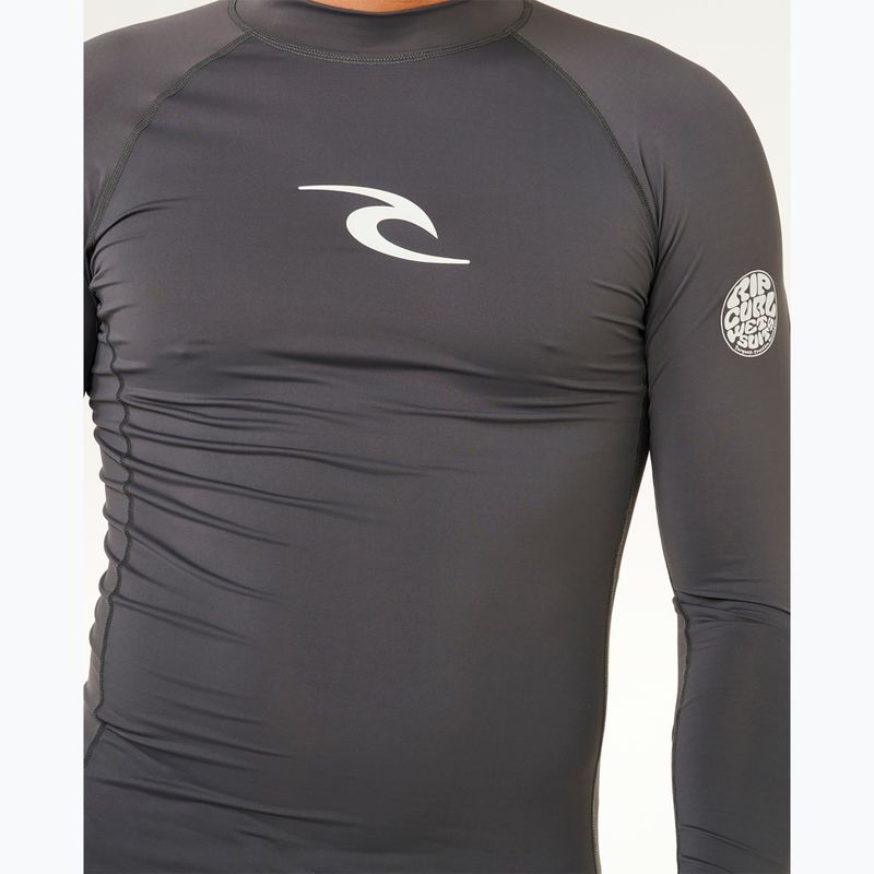 Pánske plavecké tričko s dlhým rukávom Rip Curl Waves Upf Perf charcoal grey 6