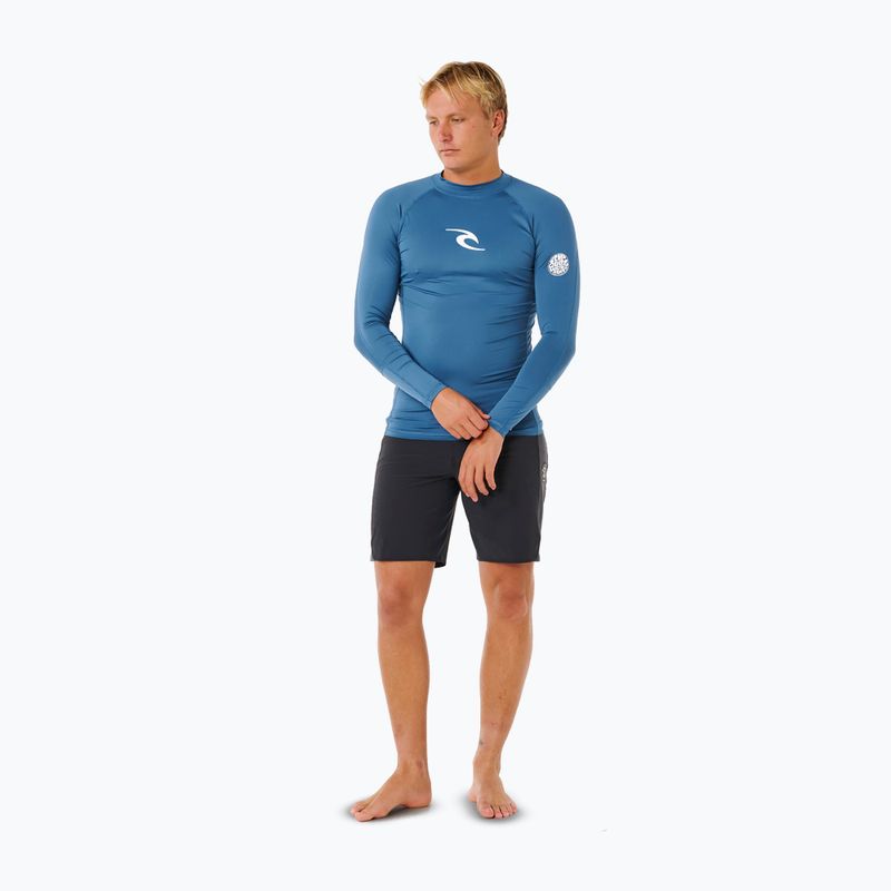 Pánske plavecké tričko s dlhým rukávom Rip Curl Waves Upf Perf bluefin 2