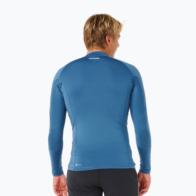 Pánske plavecké tričko s dlhým rukávom Rip Curl Waves Upf Perf bluefin 3