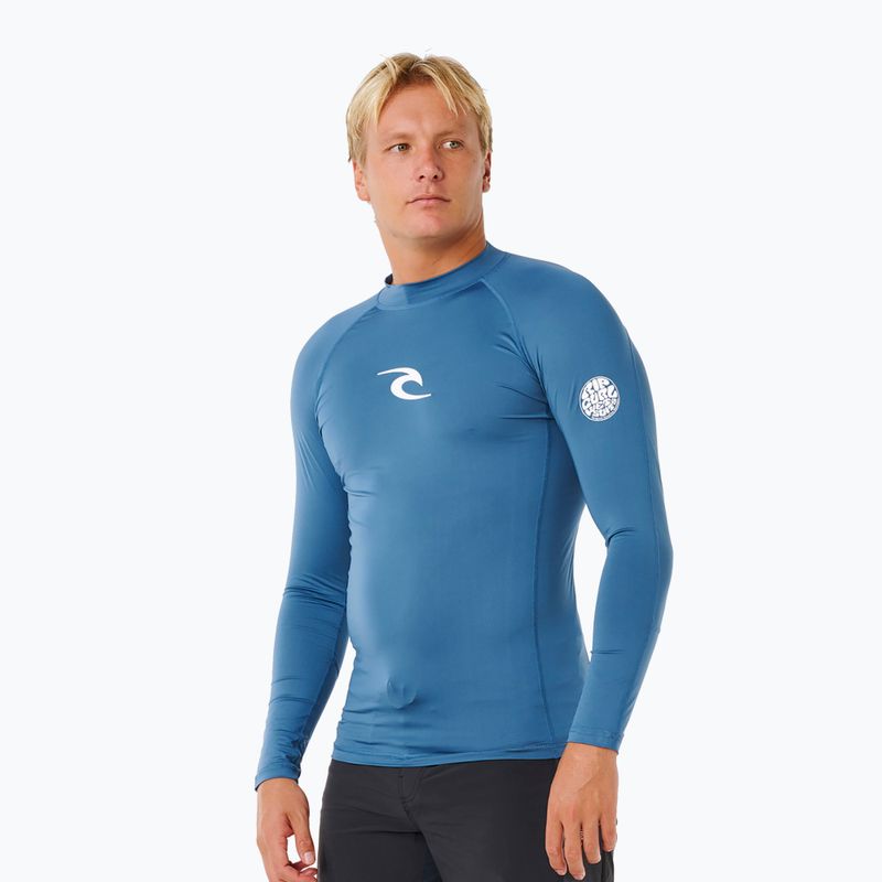 Pánske plavecké tričko s dlhým rukávom Rip Curl Waves Upf Perf bluefin 5