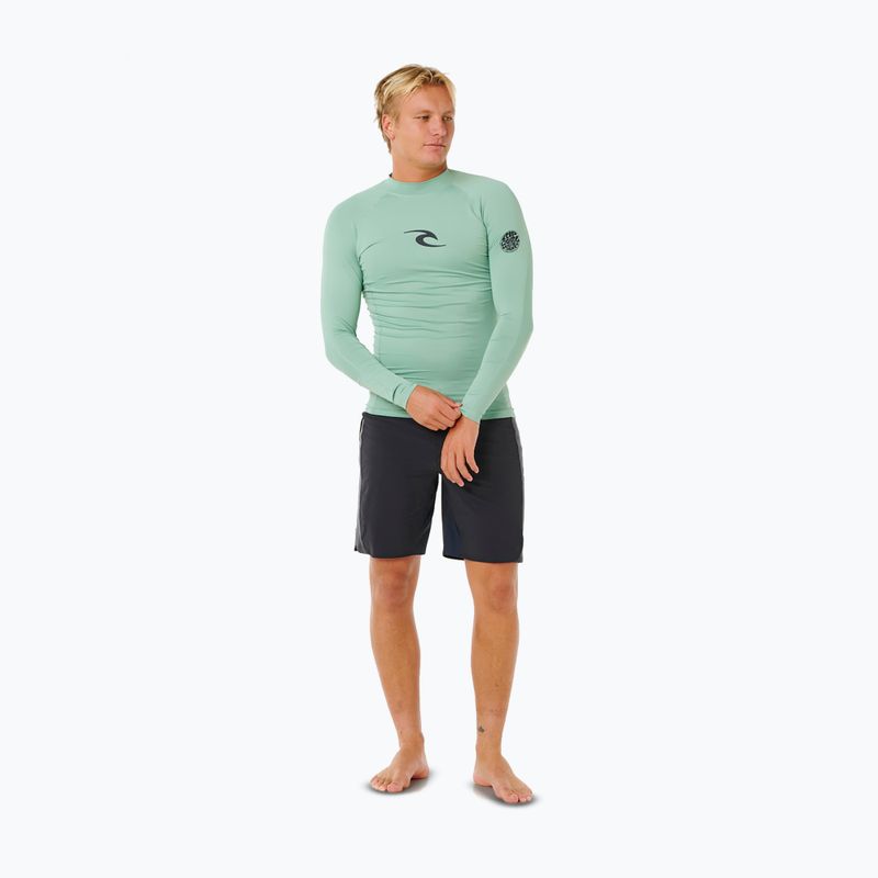 Pánske plavecké tričko s dlhým rukávom Rip Curl Waves Upf Perf aloe 2