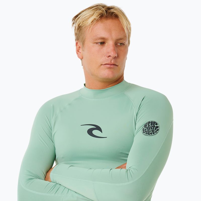 Pánske plavecké tričko s dlhým rukávom Rip Curl Waves Upf Perf aloe 5